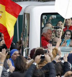 xito de audiencia televisiva durante la visita del Papa a Espaa