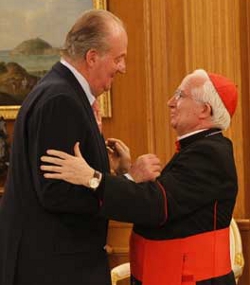 El Rey de España recibe en audiencia al Cardenal Cañizares