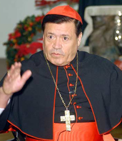 El Cardenal Norberto Rivera califica como crimen diabólico el atentado contra el Casino Royale de Monterrey