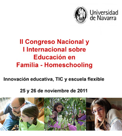 Abierta la inscripcin al II Congreso Nacional sobre Educacin en Familia - Homeschooling