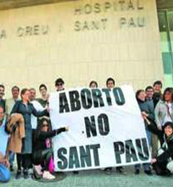 Hospitales vinculados a la Iglesia en Cataluña siguen practicando abortos