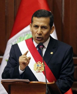 Ollanta Humala anuncia que la Iglesia en el Perú mediará en el conflicto minero de Cajamarca