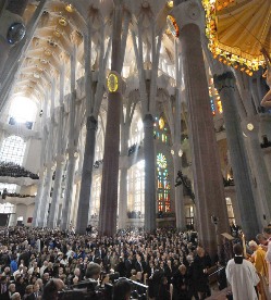 Aumenta en un 42% el nmero de visitantes a la Sagrada Familia desde la visita del Papa