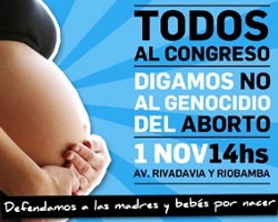 La Argentina a favor de la vida se moviliza contra los proyectos de ley abortistas