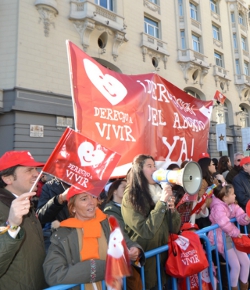 La izquierda parlamentaria espaola pide al PP que no ceda ante las movilizaciones contra el aborto