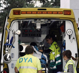 Cuatro mujeres resultan heridas al caerse el techo de una iglesia en Cantabria