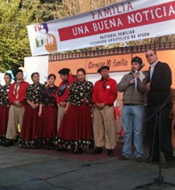 Con la Caravana de la Bendicin comienza en el Vicariato de Aysn Chile, la Semana de la Familia 