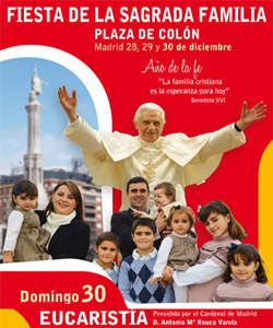 Fiesta y Misa de las Familias en la Plaza de Coln de Madrid