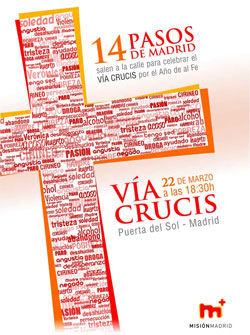 Procesin con 14 imgenes en Madrid el 22 de marzo 