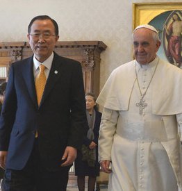 El Papa recibe al Secretario General de la ONU