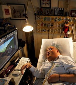 45 aos en la cama en un hospital y cumple su sueo de hacer animaciones 3D