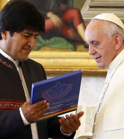 El Papa recibe a Evo Morales 