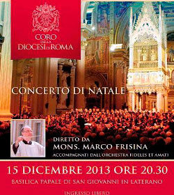 Un coro ortodoxo rumano participar en el tradicional concierto de Navidad en la Baslica de San Juan de Letrn