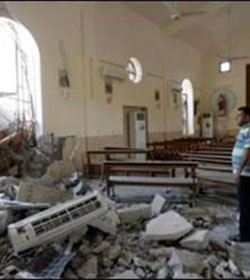 Decenas muertos en un atentado contra una iglesia en Bagdad