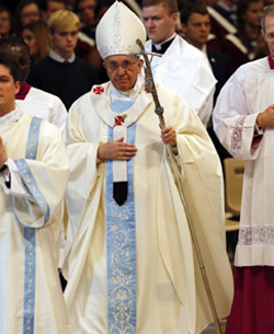 El papa Francisco celebra la Solemnidad de Santa Mara Madre de Dios en el primer da del ao 2014