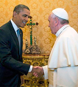 El Papa Francisco recibió a Obama en el Vaticano