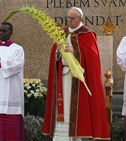 El Papa alienta a meditar en Semana Santa sobre quines somos frente a Jess que sufre