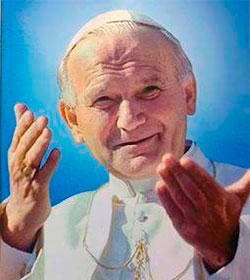 Se publica la oracin oficial al Papa Juan Pablo II con motivo de su canonizacin