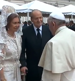 El Papa recibe hoy a los Reyes de Espaa