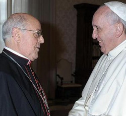 El Papa recibe en audiencia al Presidente de la Conferencia Episcopal Espaola