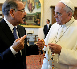 Audiencia del Papa al presidente de la Repblica Dominicana