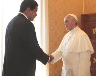 El Papa pide a Maduro que Venezuela avance unida por la senda del entendimiento y la reconciliación