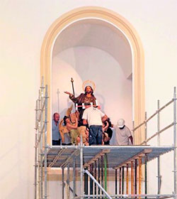 La iglesia de Santiago de Lorca recupera a su titular en el da de su fiesta