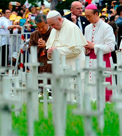 El Papa visitar� en Corea el cementerio de los ni�os abortados
