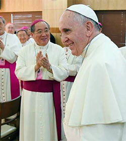 El Papa Francisco con los obispos de Corea: han de ser custodios de la memoria y de la esperanza