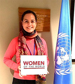 Una nueva voz de la mujer se escucha en la ONU