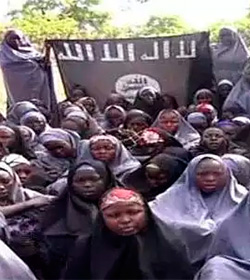 Concentracin de apoyo a las nias secuestradas en Nigeria por Boko Haram