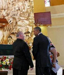 Obama visita por sorpresa la ermita de la Virgen de la Caridad en Miami