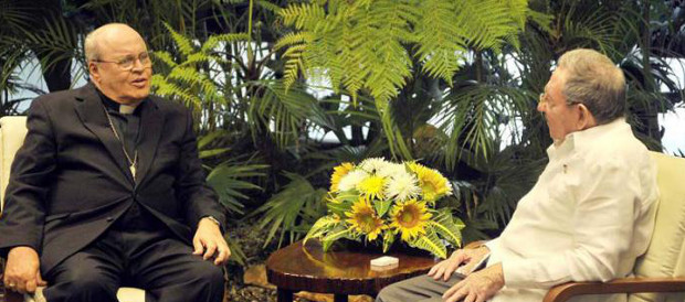 Ral Castro se rene con el cardenal Ortega para tratar sobre la vista del Papa a Cuba