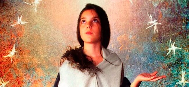 Sor Isabel Guerra pintó para los más jóvenes una sorprendente Inmaculada con técnicas digitales