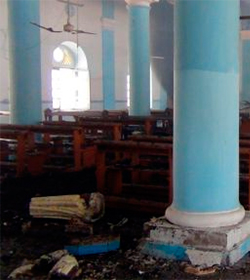 Al Qaeda incendia la ltima iglesia catlica de Yemen