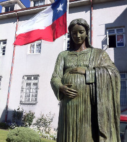 Llega a Chile la Virgen del Nio por nacer