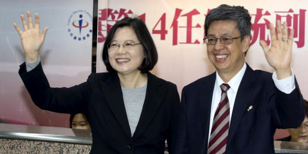 Taiwan tiene por primera vez una mujer con presidenta y un catlico como vicepresidente