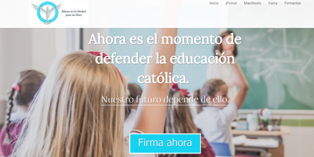 El Manifiesto por la escuela catlica supera ya las 25.000 firmas