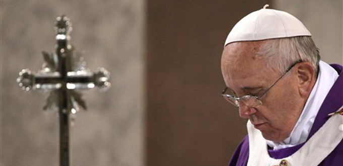 Papa Francisco: Con la ayuda de Mara sigamos las huellas de Cristo en la Cuaresma