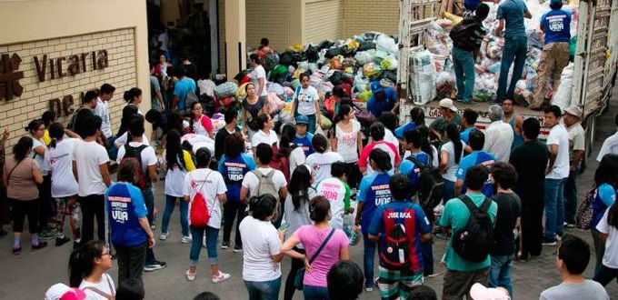 Marcha Solidaria por los damnificados en Perú