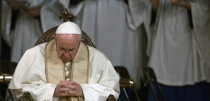 El papa Francisco visita la Iglesia Anglicana de Todos los santos, en Roma