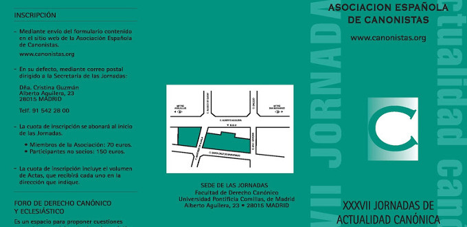 La Asociacin Espaola de Canonistas debatir sobre derecho de familia y libertad religiosa