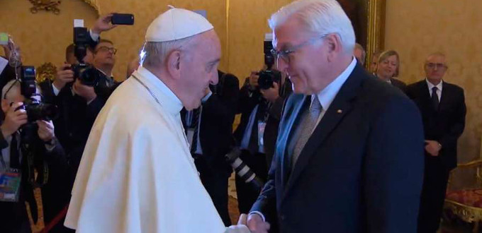 El Papa habla sobre ecumenismo y diálogo interreligioso con el presidente de Alemania