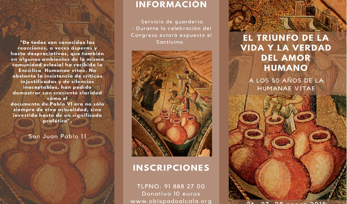 Alcalá de Henares acogerá un congreso por los 50 años de la Humanae Vitae y los 25 de la Veritatis Splendor