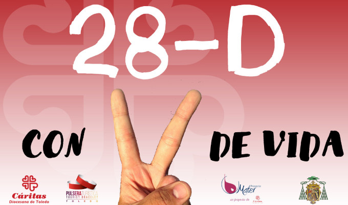 Critas Toledo celebrar la campaa 28-D. Con V de Vida