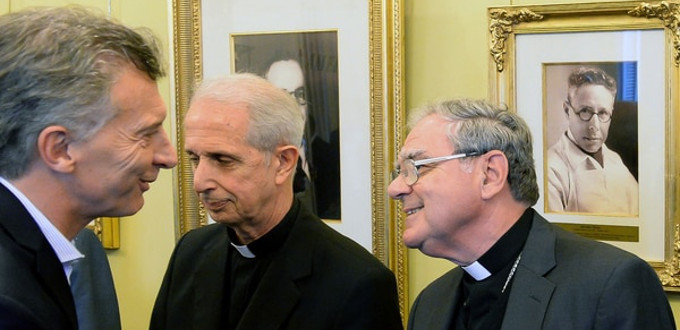 Macri recibe a la nueva directiva de la Conferencia Episcopal Argentina