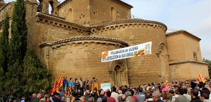 Los obispos de Aragn muestran su alegra por la devolucin de las piezas de arte sacro a Sijena