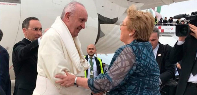 El Papa llega a Chile