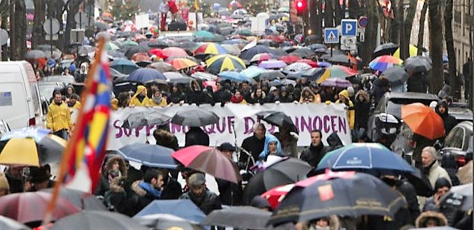 Multitudinaria Marcha por la Vida en Pars