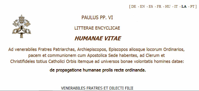 Resistencia a la Humanae vitae